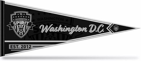 Rico Industries NWSL Women's Soccer Washington Spirit 12" x 30" Felt Wall Décor Pennant - Great for Home/Bed Room/Man Cave Décor in Kuwait