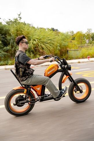 Adult Electric Bike, 1500W Brushless Motor 52V/27Ah Range Up to 38 Miles E Bike Front/Rear Turn Signals Dual Suspension Electric Bike BG-X PRO in Saudi Arabia
