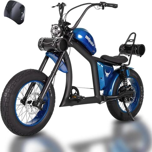 Adult Electric Bike, 1500W Brushless Motor 52V/27Ah Range Up to 38 Miles E Bike Front/Rear Turn Signals Dual Suspension Electric Bike BG-X PRO in Saudi Arabia