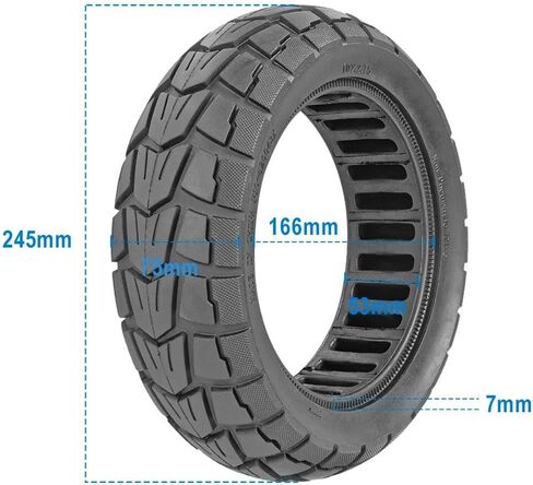 إطار سكوتر كهربائي 10 بوصة 10x2.75 إطار صلب 85/65-6.5 لـ Speedway 5 لـ Dualtron 3 سكوتر كهربائي إطار غير هوائي لـ Kugoo لـ G-Booster G2 Pro in Kuwait