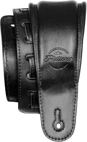 3.15" Wide Leather Guitar Bass Strap - Foam Padded, Adjustable 47-54 inches in Saudi Arabia