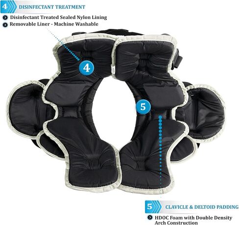 وسادة كتف TAG Battle Gear II متوسطة لكرة القدم TSP100 (حزام جانبي قابل للقفل على شكل حرف T) in Kuwait