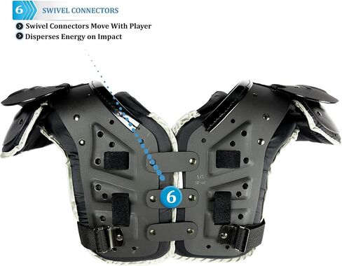 وسادة كتف TAG Battle Gear II متوسطة لكرة القدم TSP100 (حزام جانبي قابل للقفل على شكل حرف T) in Kuwait