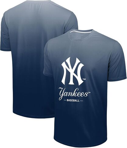 تي شيرت FOCO MLB للرجال ذو الشعار الأساسي الرسمي Wordmark Premier Team Spirit Performance Gradient in Saudi Arabia