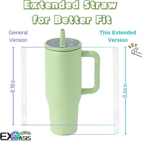 𝐔𝐩𝐠𝐫𝐚𝐝𝐞𝐝 Leak Proof Flip Straw Lid Replacement for 40oz Stanley Quencher H2.0, No Spill Accessories with Extended Straw &Enhanced Sealed Lid (Purple) in Kuwait