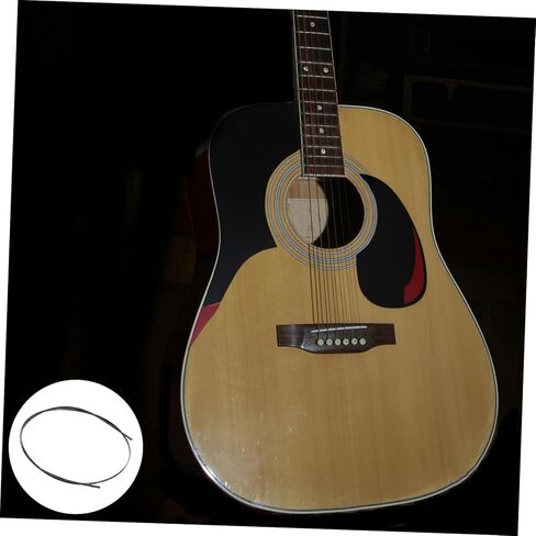 Plastic Guitar Binding and Purfling Strip Black Color for Acoustic and Electric Guitar Repair for Diy Projects and Enhancing Aesthetic Value in Kuwait