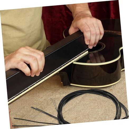 8pcs Guitar Edge Wrapping Trims Convenient Purfling Strip for Acoustic Guitars Decorative Binding Strips Easy to Install Edge Stylish Inlay in Kuwait