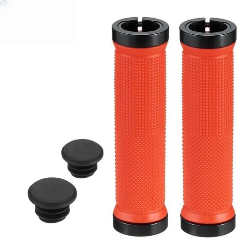 Bike Handlebar Grips，Single Lock-On Non-Slip Rubber Bar Ends for Mountain, BMX, MTB, Cruiser & Scooter Bikes，Comfortable Ergonomic Design in Saudi Arabia