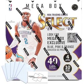 2024-25 Select Basketball Mega Box with 40 Trading Cards + 6 Toploaders + StreetCards Magnet! in Kuwait