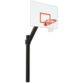 First Team Legend Playground Steel In Ground Fixed Height Basketball System44; Saddle Brown in Saudi Arabia