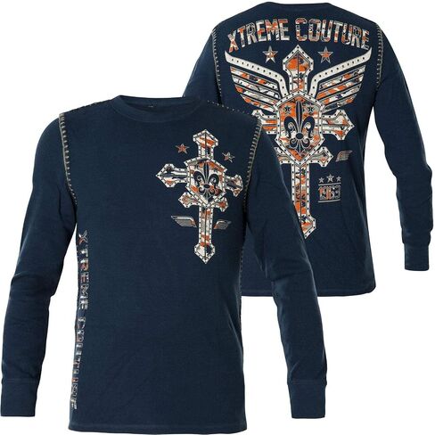 Xtreme Couture Affliction Men's Thermal Shirt Soldier of Faith in Saudi Arabia