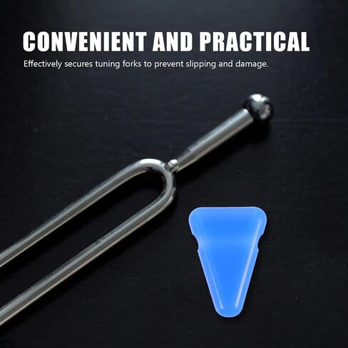 Cabilock 2pcs Fork Holder Silicone Triangle Base Secure Stabilizer Mount for Tuning Forks Lightweight and Easy to Clean for Therapy and Meditation in Saudi Arabia