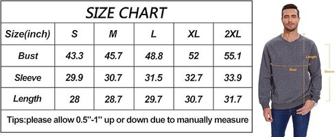 Men's Lightweight Sweatshirts with Kangaroo Pocket Casual Crew Neck Pullover Shirt in Saudi Arabia