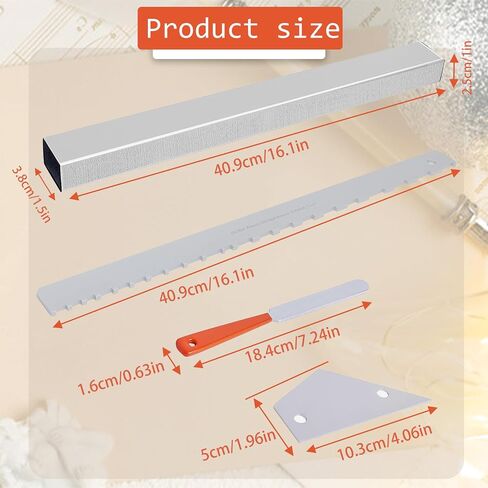 Guitar Luthier Tool Kit, Including 16 Inch Guitar Fret Leveling Sanding Beam, Guitar Fret Rocker, Fret Crowning File, Guitar Neck Notched Straight Edge, Luthier Tools for Guitar Bass in Saudi Arabia