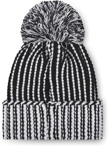 FOCO NFL Team Primary Logo Vertical Knit Pom Beanie Hat in Saudi Arabia