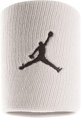 Nike Jordan Jumpman Sweatband, White/Black, 1 Size in Saudi Arabia