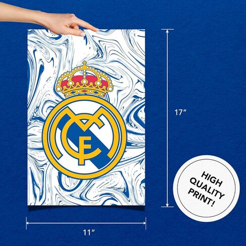 Desert Cactus Real Madrid FC Poster Los Blancos Madridistas Football Soccer 11 x 17 Inch Room Office Décor Decoration Official Fan Gear (11x17 inch,Version H) in Saudi Arabia