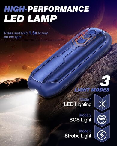 Rechargeable Hand Warmers 2 Pack - 6000mAh AI Handwarmers with Flashlight & 5 Level, 20Hrs Long Lasting, 2 in 1 Portable Electric Heater, Gift for Women/Men/Christmas/Golf/Camping/Hunting in Saudi Arabia
