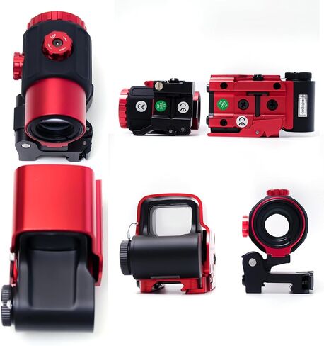 نطاق رؤية منعكس ثلاثي الأبعاد بنقطة حمراء وخضراء 558 G33/558 G43/558 G45 مع مجموعة مكبرة G33 G43 3X /G45 5X مدمجة في حامل QD in Kuwait