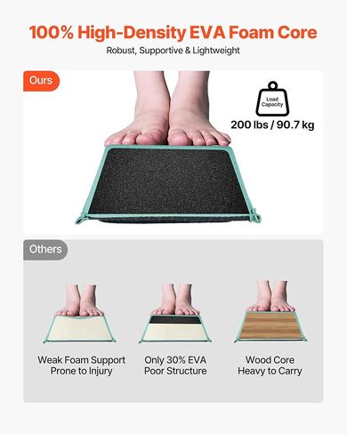 VEVOR 8FT Balance Beam للأطفال، 200-350LBS دعم ثابت شعاع أرضية الجمباز مع حصيرة غير قابلة للانزلاق، معدات تدريب الجمباز من الخشب/EVA مع قاعدة مضادة للانزلاق وحقيبة حمل لصالة الألعاب الرياضية المنزلية in Saudi Arabia