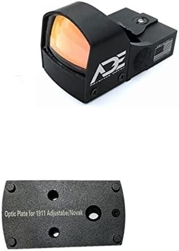Ade Advanced Optics Crusader RD3-009 Red Dot Sight + Optic Mounting Plate for 1911 Novak Rear Sight Pistol in Saudi Arabia