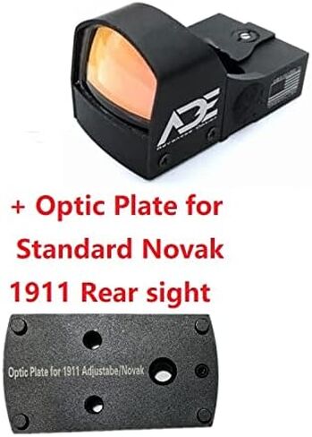 Ade Advanced Optics Crusader RD3-009 Red Dot Sight + Optic Mounting Plate for 1911 Novak Rear Sight Pistol in Saudi Arabia