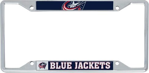 Desert Cactus Columbus Blue Jackets Car Accessories NHL Team National Hockey League Metal License Plate Frame for Front or Rear of Car (Up Close) in Saudi Arabia