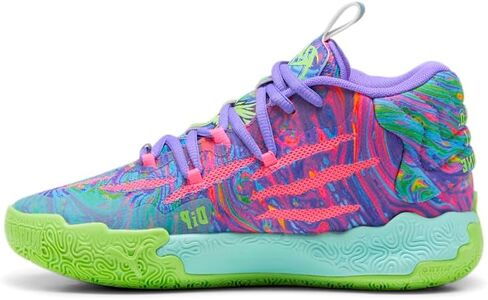 PUMA Kids Girls Mb.03 Be You Basketball Sneakers Shoes - Multi, Purple in Saudi Arabia