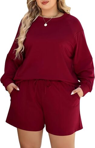 Nemidor حجم كبير الخريف Sweatsuit للنساء الربيع مطابقة صالة مجموعات عادية كم طويل بلوزات وسروال وتتسابق 2 قطعة in Saudi Arabia