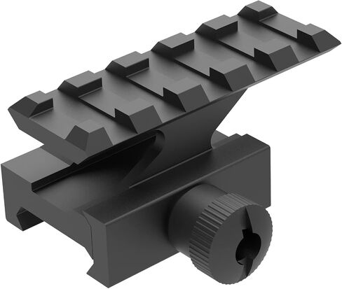 TPO 1“/0.83"/0.5" Picatinny Rail Riser Mount 5 Slots See-Through Slanted Picatinny Rail Mount for Red Dots, Scopes, Optics, Flashlight in Kuwait