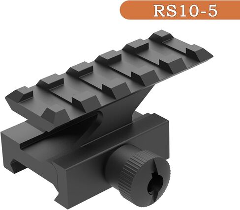 TPO 1“/0.83"/0.5" Picatinny Rail Riser Mount 5 Slots See-Through Slanted Picatinny Rail Mount for Red Dots, Scopes, Optics, Flashlight in Kuwait