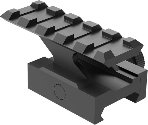 TPO 1“/0.83"/0.5" Picatinny Rail Riser Mount 5 Slots See-Through Slanted Picatinny Rail Mount for Red Dots, Scopes, Optics, Flashlight in Kuwait