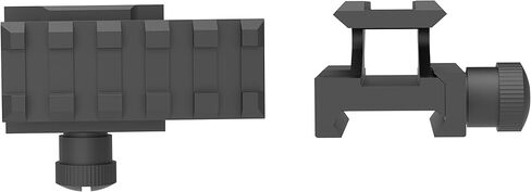 TPO 1“/0.83"/0.5" Picatinny Rail Riser Mount 5 Slots See-Through Slanted Picatinny Rail Mount for Red Dots, Scopes, Optics, Flashlight in Kuwait