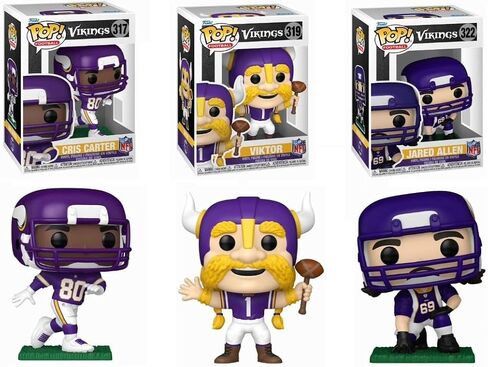 Funko Minnesota Vikings NFL Pop! Complete Set (3) in Saudi Arabia