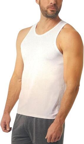 32 Degrees Comfort Mesh Tank Top, 3 Pack, Medium White in Saudi Arabia