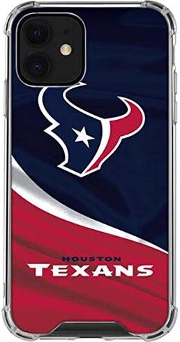 حافظة هاتف Skinit الشفافة متوافقة مع iPhone 12 Mini - تصميم NFL Houston Texans مرخص رسميًا in Saudi Arabia