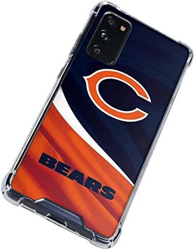 حافظة هاتف Skinit الشفافة متوافقة مع هاتف Galaxy S20 FE - تصميم مرخص رسميًا من NFL Chicago Bears in Saudi Arabia