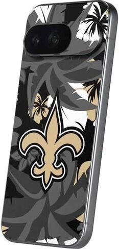 Skinit Decal Phone Skin Compatible with Google Pixel 9 - Officially Licensed NFL New Orleans Saints Tropical Print Design in Saudi Arabia