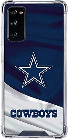حافظة هاتف Skinit الشفافة متوافقة مع هاتف Galaxy S20 FE - تصميم مرخص رسميًا من NFL Dallas Cowboys in Saudi Arabia