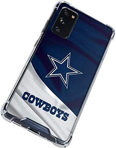 حافظة هاتف Skinit الشفافة متوافقة مع هاتف Galaxy S20 FE - تصميم مرخص رسميًا من NFL Dallas Cowboys in Saudi Arabia