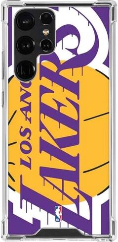 Skinit Clear Phone Case Compatible with Galaxy S23 Ultra - Officially Licensed NBA Los Angeles Lakers Large Logo Design in Saudi Arabia