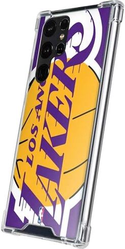 Skinit Clear Phone Case Compatible with Galaxy S23 Ultra - Officially Licensed NBA Los Angeles Lakers Large Logo Design in Saudi Arabia
