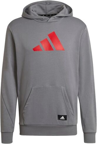 adidas Mens Sportwear Future Icons Hoodie, Grey in Saudi Arabia