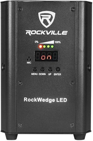 8 Rockville RockWedge LED 54w RGBWA+UV Rechargeable Wireless DMX Lights+Backpack in Saudi Arabia