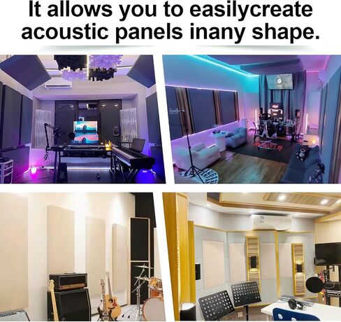 DIY Acoustic Fabric | 58.3" x 78.7" Acoustically Transparent Fabric for Acoustic Panels | Ideal for Music Studios, Recording Rooms, Home Studios, and Rehearsal Spaces (Black) in Saudi Arabia