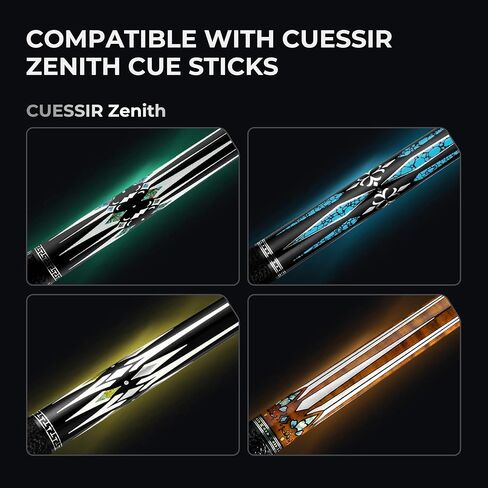 8 Inch Carbon Fiber Pool Cue Extension, Lightweight with Bullet Joint for Maximum Power Transfer and Control, Compatible Zenith Series Pool Cue in Saudi Arabia