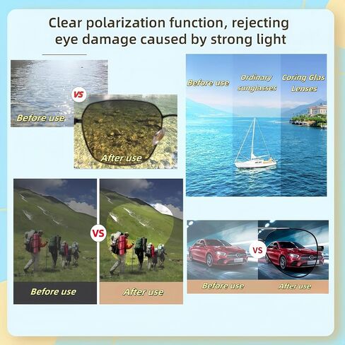 Italy Made Polarized Sunglasses with Corning Glass Lenses, Stylish & Scratch-Resistant for Exercise & Daily Use in Saudi Arabia