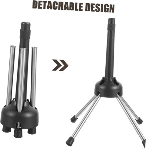 Vaguelly Folding Flute Stand with Protective Feet Portable Clarinet and Oboe Display Holder for Wind Instruments Stable Floor Rack for Flute Collection and Storage in Saudi Arabia