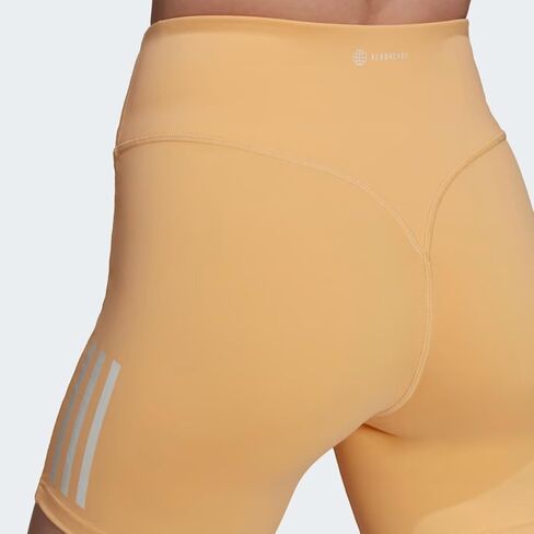 Adidas Women's Hyperglam Training Tight Shorts, Pulse Amber in Saudi Arabia