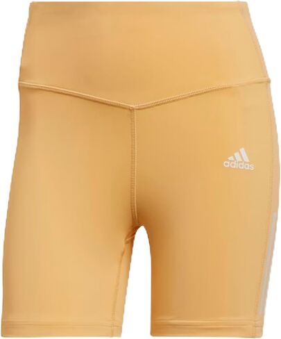 Adidas Women's Hyperglam Training Tight Shorts, Pulse Amber in Saudi Arabia